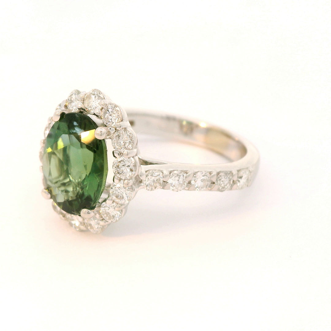 Tourmaline Diamond Ring