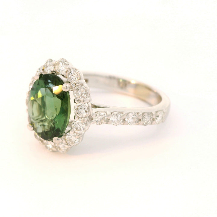 Tourmaline Diamond Ring