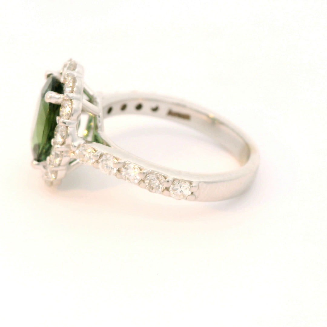 Tourmaline Diamond Ring